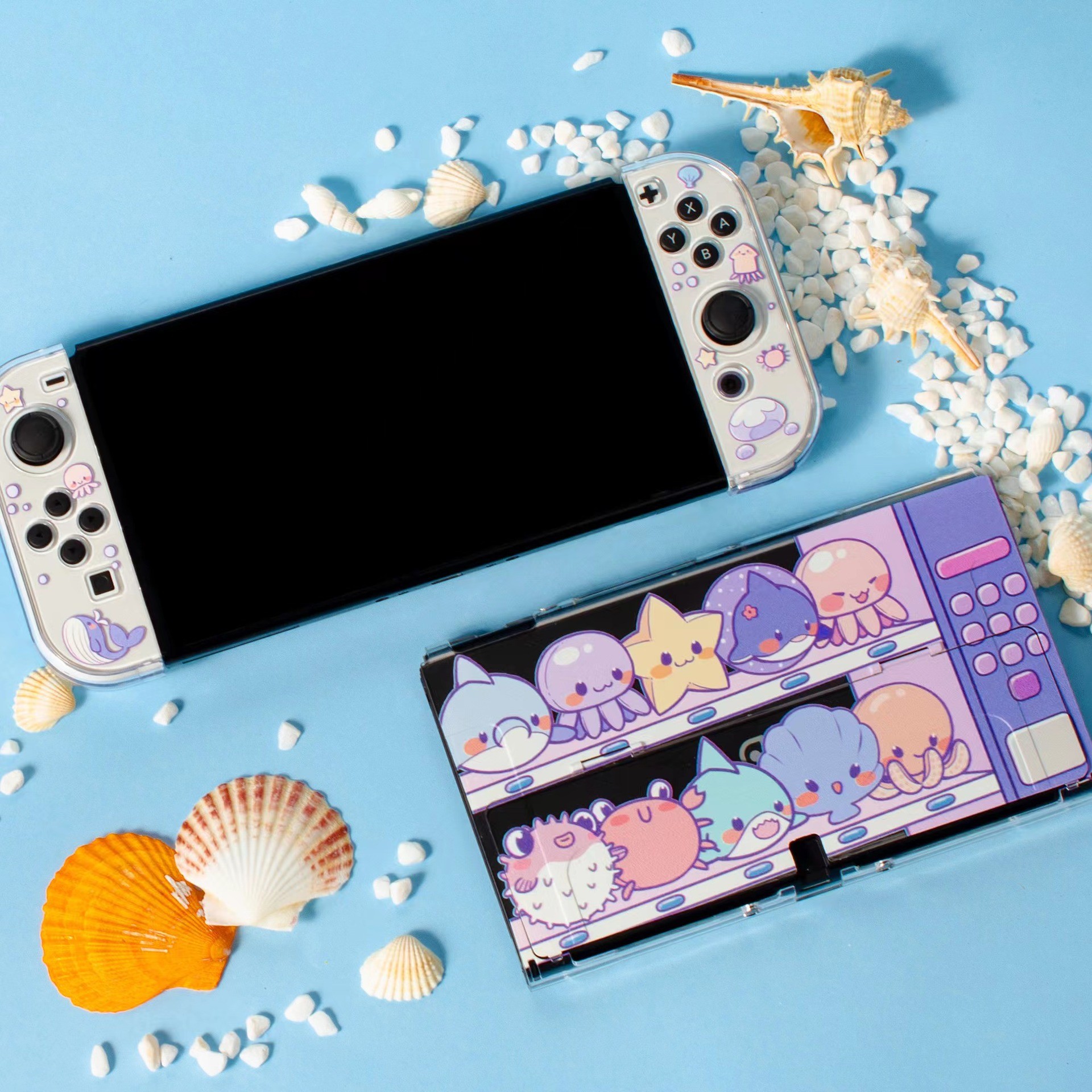 PawDiary 任天堂switch oled保护壳 NS海洋系列手柄保