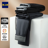 简约舒适休闲顺滑保暖抽绳羽绒裤 一线撤标撤柜2024年冬季 男女新款