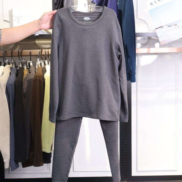 【雅家】撤标撤柜！2025秋冬男新款柔软亲肤横条圆领保暖内衣套装,女士内衣/男士内衣/家居服,保暖套装,淘宝优惠券,粉丝福利购,淘宝优惠卷