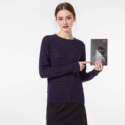 【H家】撤标撤柜！2025季新款女士时尚简约休闲圆领针织长袖毛衫