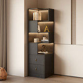 轻奢转角柜墙角三角直角转弯拐角抽屉置物架客厅卧室储物靠墙落地