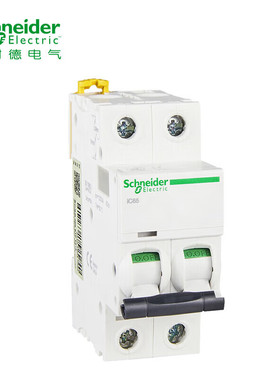 施耐德空气开关A9系列小型断路器 2P双极 D型6A IC65N 2P D6A