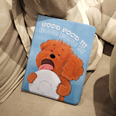 干饭泰迪ins风ipad保护套2024带笔槽款10.2平板壳mini6全包防摔12.9寸air6适用于苹果ipadpro11寸