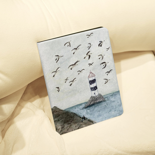 孤独的灯塔ins风ipad保护套2024带笔槽款10.2平板壳mini6全包防摔12.9寸air6适用于苹果ipadpro11寸