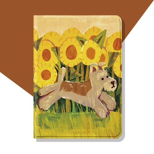 向日葵雪纳瑞狗可爱ipad保护套