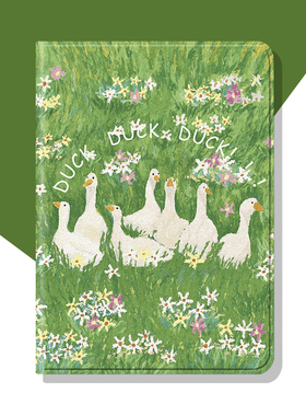 一群鸭子ins风ipad保护套pro2022带笔槽10.2平板air5壳11寸mini6