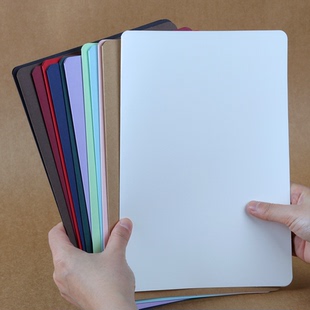 8开K圆角对折卡纸大号空白黑白彩色卡纸手工制作教师节日通用DIY贺卡机关立体书封面材料绿蓝色红色手绘书写