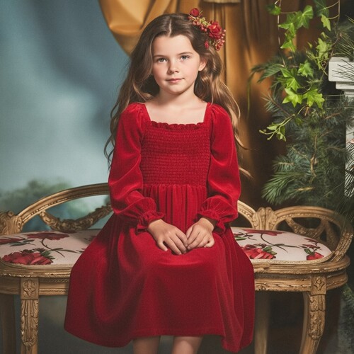 JANIEANDJACK法式女童连衣裙