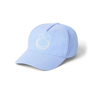 JANIEANDJACK纯棉天蓝色老鼠立体印刷女童精致夏季防晒遮阳鸭舌帽