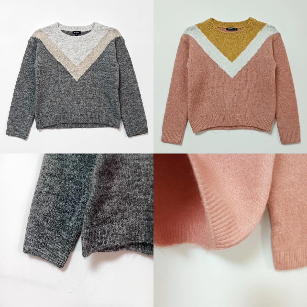 法单深灰浅橘色春秋套头高档民族风女童针织圆领长袖两色针织毛衣,童装/婴儿装/亲子装,毛衣/针织衫,淘宝优惠券,粉丝福利购,淘宝优惠卷