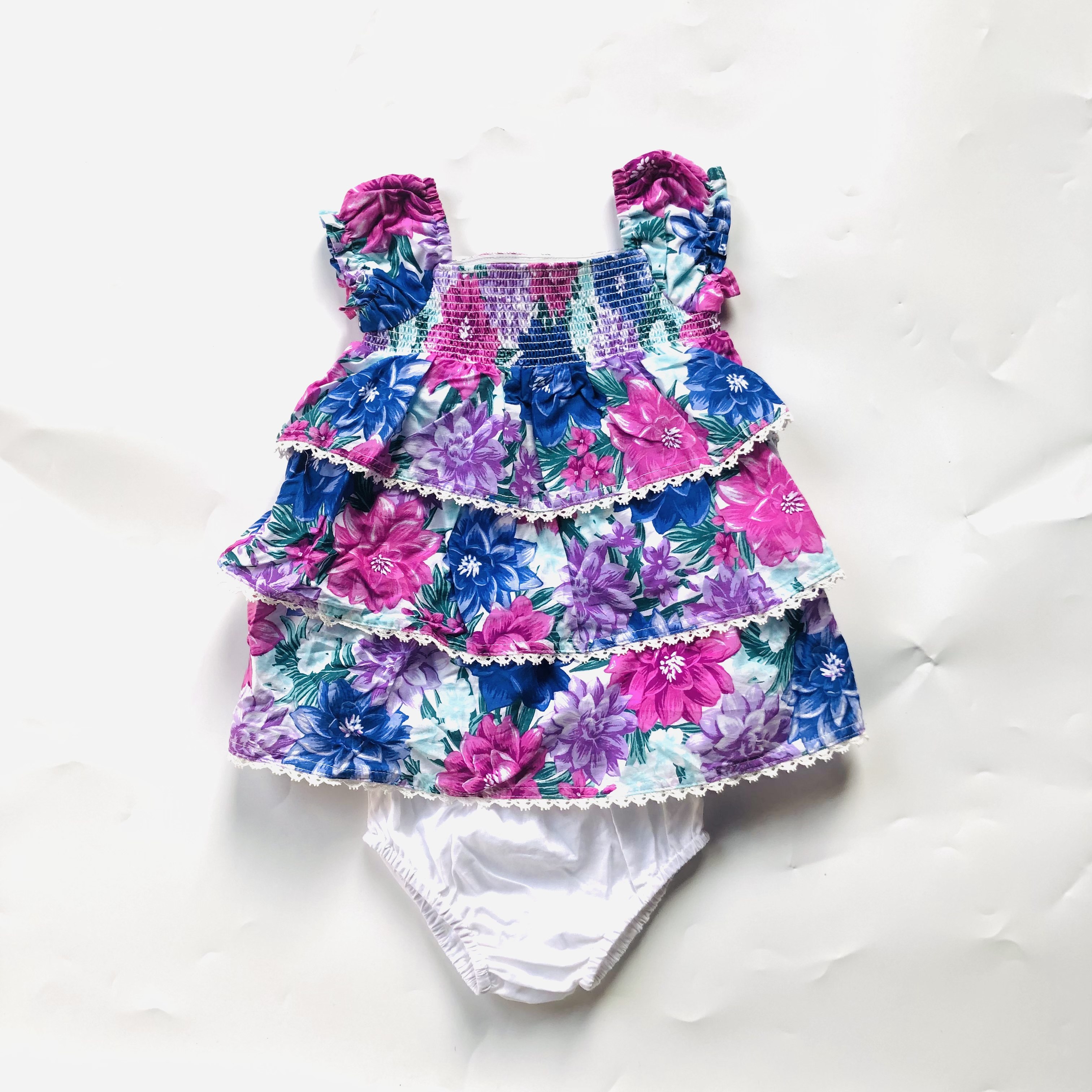 JANIE AND JACK纯棉紫色抓皱弹力公主袖女童蛋糕型套装,童装/婴儿装/亲子装,套装,淘宝优惠券,粉丝福利购,淘宝优惠卷