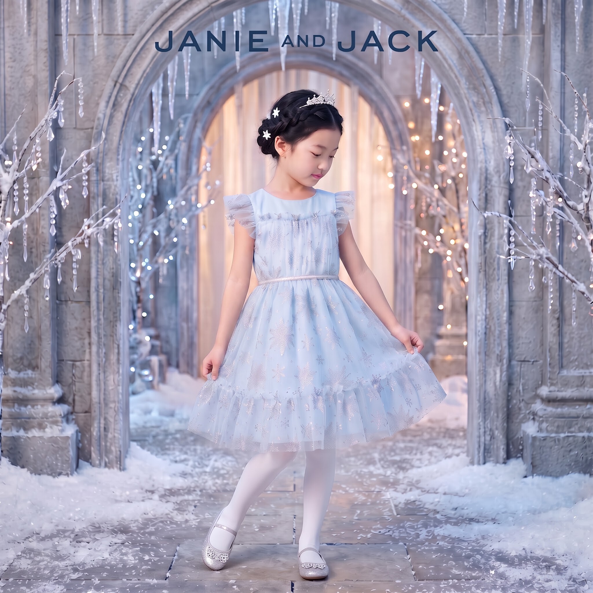 JANIEANDJACK蓬蓬裙公主裙连衣裙