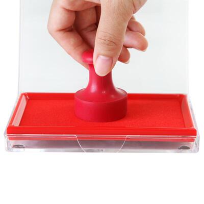 得力长方形速干特大财务专用印台