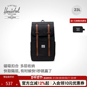 Herschel加拿大赫行经典 Retreat双肩男女潮牌23L大容量书包旅行包