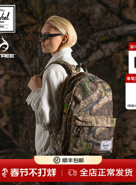 Herschel赫行 REALTREE联名Classic-XL双肩包30L通勤旅行背包