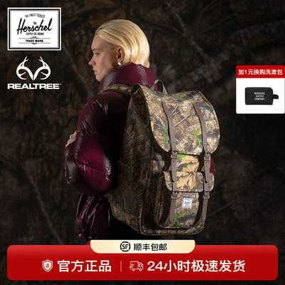 Herschel赫行 REALTREE联名Little America双肩包30L通勤旅行背包