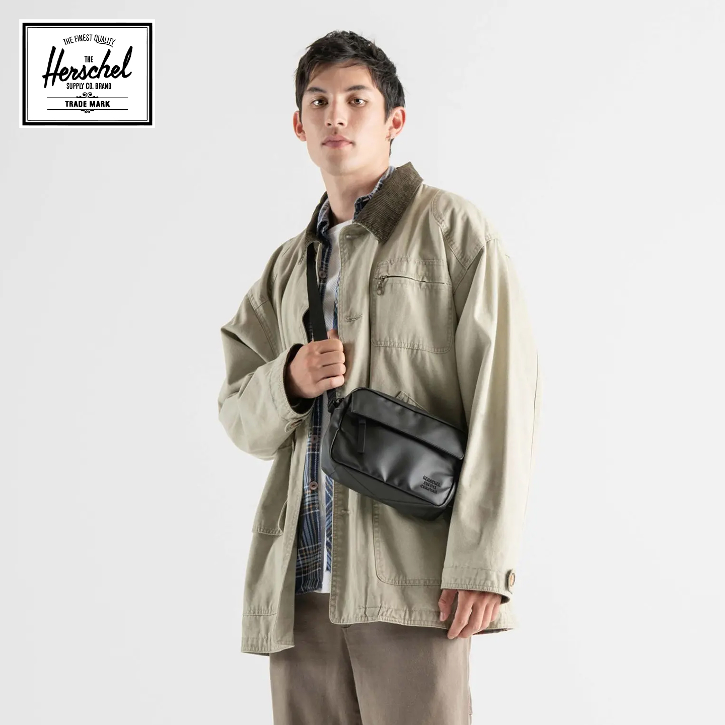 Herschel 25新品新升级防雨Alberni Crossbody男女斜跨包背包3升