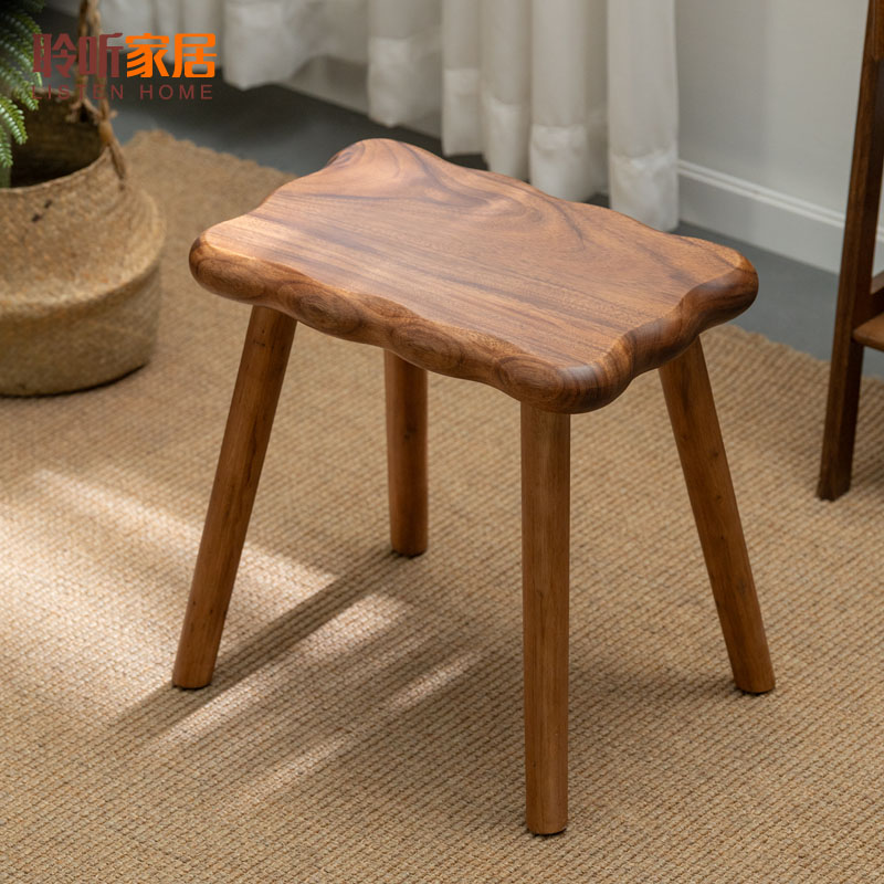 实木凳子家用客厅胡桃木板凳