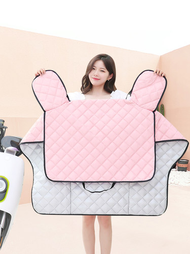 电动车挡风被夏季电瓶车挡风板防水防晒防风罩四季通用春秋冬遮阳