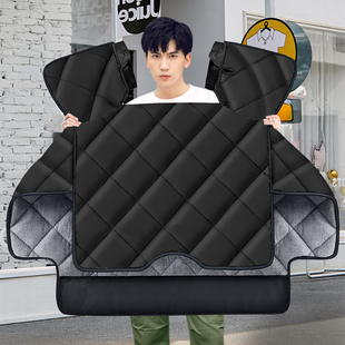 电动车挡风被冬季加绒加厚防寒保暖罩电瓶车摩托车防风罩加宽侧翼