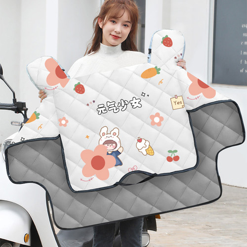 电动车挡风被双面防水薄款