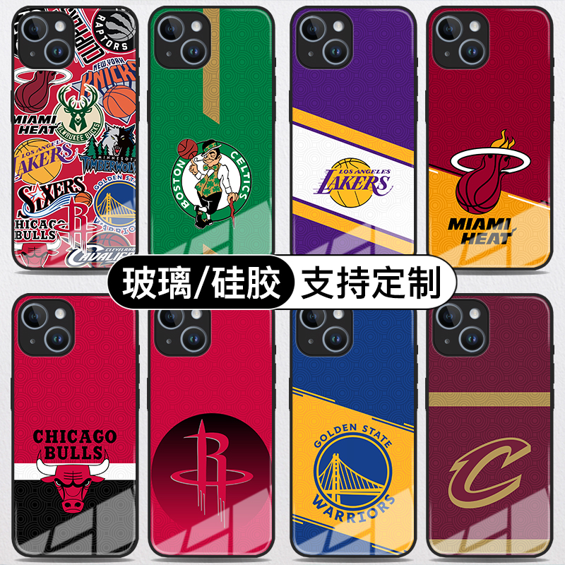 NBA欧美男篮球手机壳iPhone16华为pura70勇士热火骑士magic5快船篮网小米14适用vivox100独行侠凯尔特湖人队