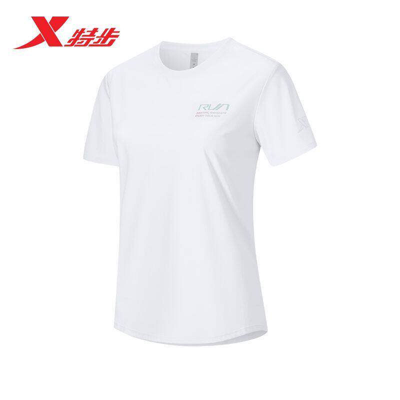 特步短袖T恤女2026夏季新款冰丝速干运动训练上衣974228010047