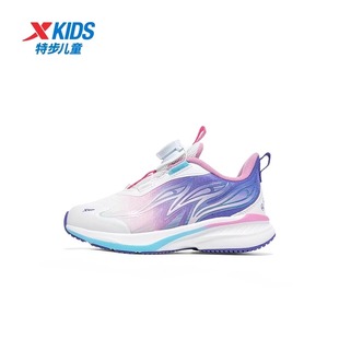 防水皮面保暖风火鞋 特步童鞋 新款 女童2024冬季 676414113010 跑步鞋