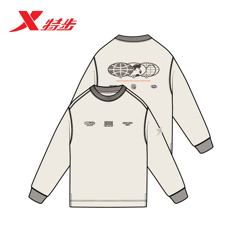 特步圆领卫衣男款2026春新款全面宽松针织套头打底衫974129030153,运动服/休闲服装,运动卫衣/套头衫,淘宝优惠券,粉丝福利购,淘宝优惠卷