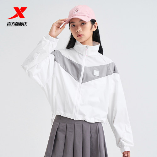 XTEP/特步女外套防晒衣短款防风