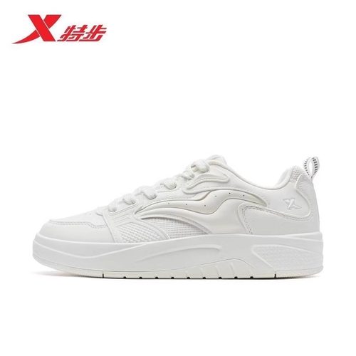 特步男鞋启浪LITE板鞋2025秋季新款百搭休闲运动鞋子975319310052
