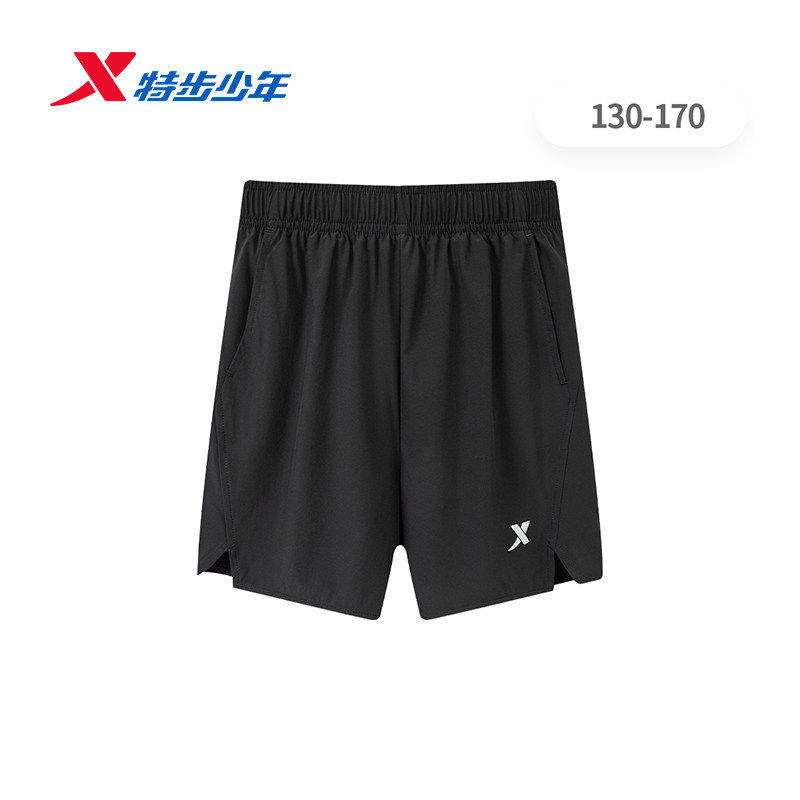 特步运动短裤女大童2026夏季新款冰丝速干宽松跑步裤674224404073