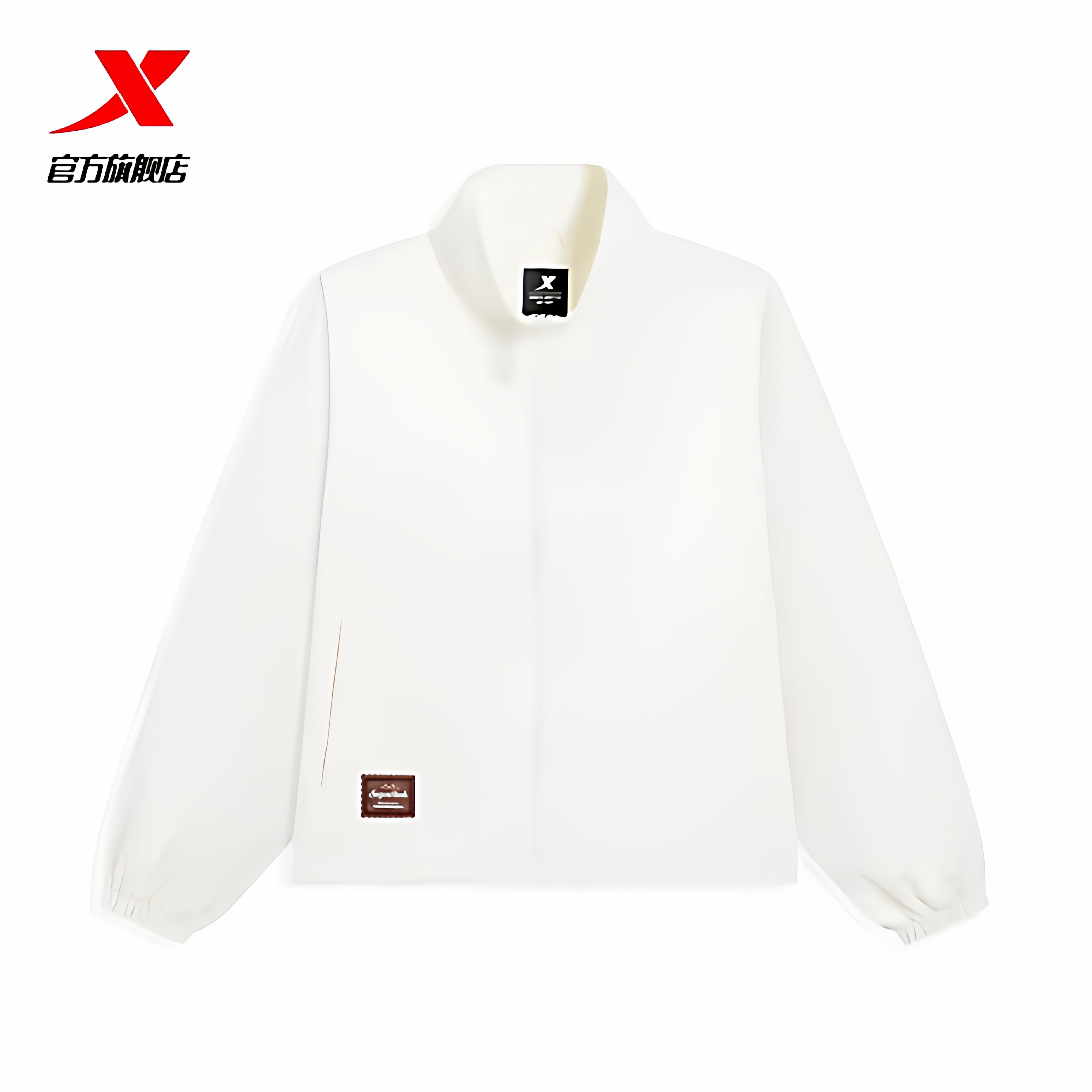 特步外套女款2026春季新款立领开衫户外运动风衣外套974128150156