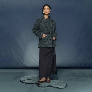 月泠泠YUELINGLING 「温润」宽松杂花直身西服