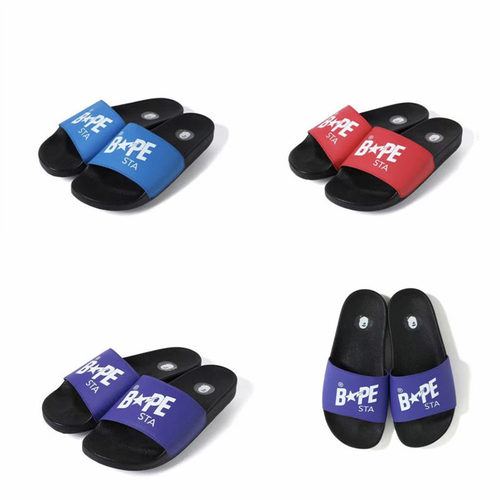 BAPE五角星字母logo拖鞋