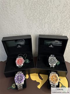 现货 BAPE COLOR CAMO BAPEX 黑 紫 红迷彩表盘 猿力士 手表 单品