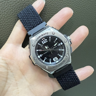 代用卡西欧 Bga-310 AE-1400 MCW200 MWA100 MWD-100弹力编织表带