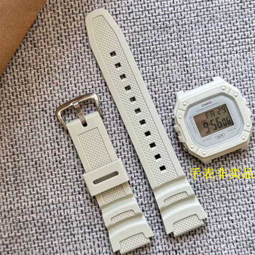 适配卡西欧AE-1200 SGW300/400 MRW-200 w218h树脂硅胶手表带男女