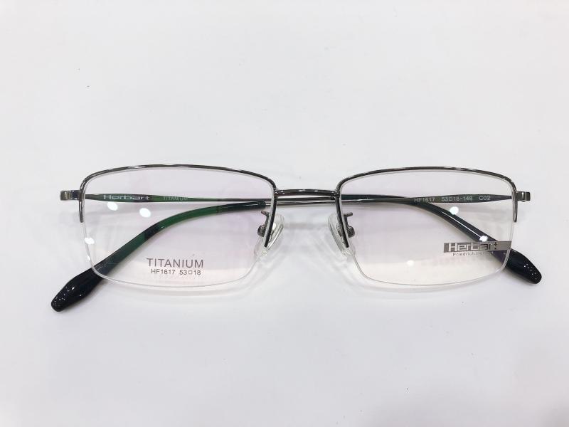 专柜正品 Herbart 菲尔巴特眼镜架 轻钛配镜眼镜框 HF1617
