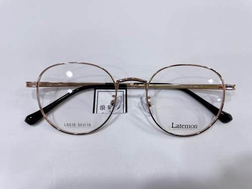 Latemon/浪特梦眼镜架 复古简约网红金属超轻光学配镜镜框 L6018