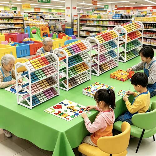 桌面221色拼豆斜面收纳展示盒