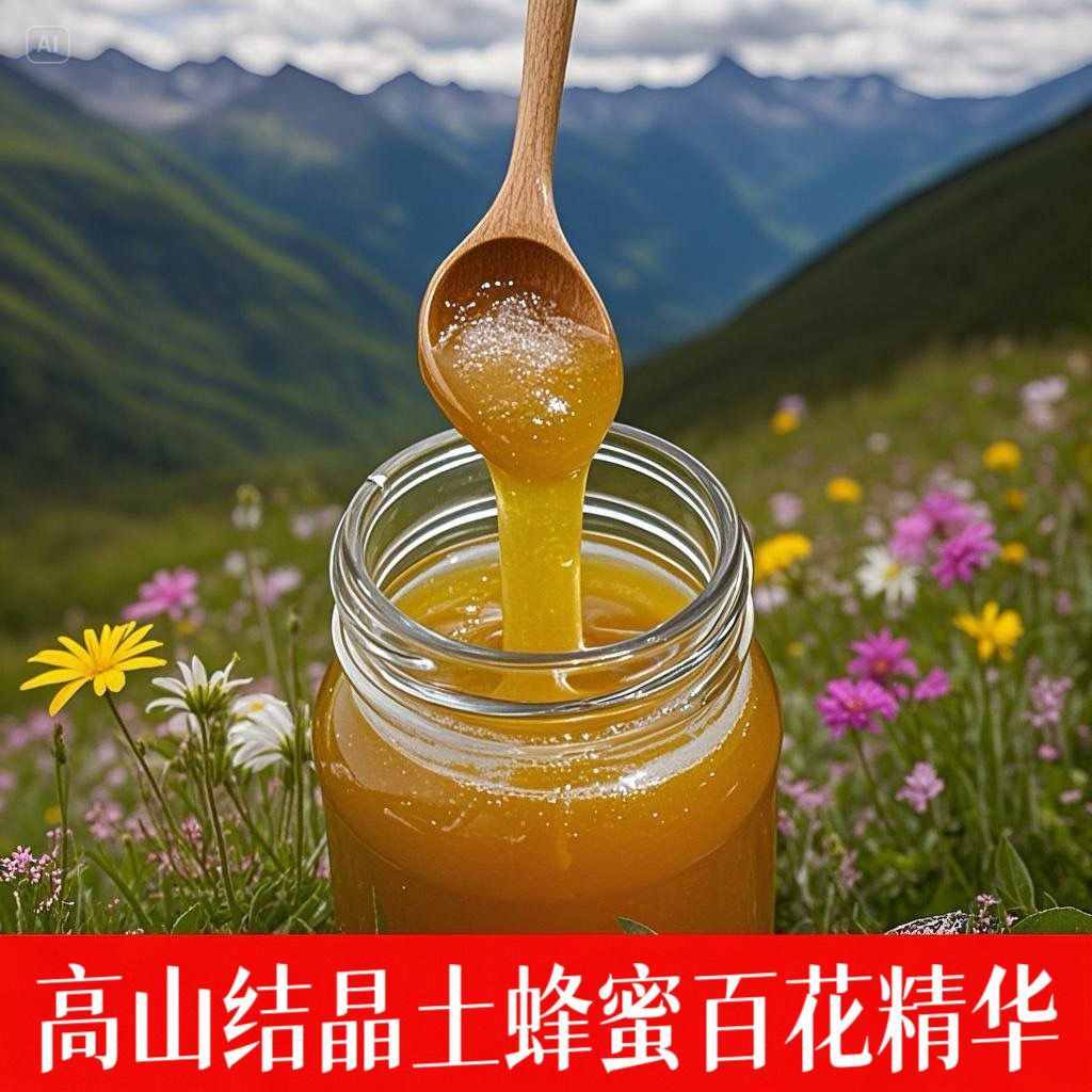 汉中野生蜂蜜纯正天然农家自产深山秦岭土蜂蜜结晶蜜成熟真蜜原蜜