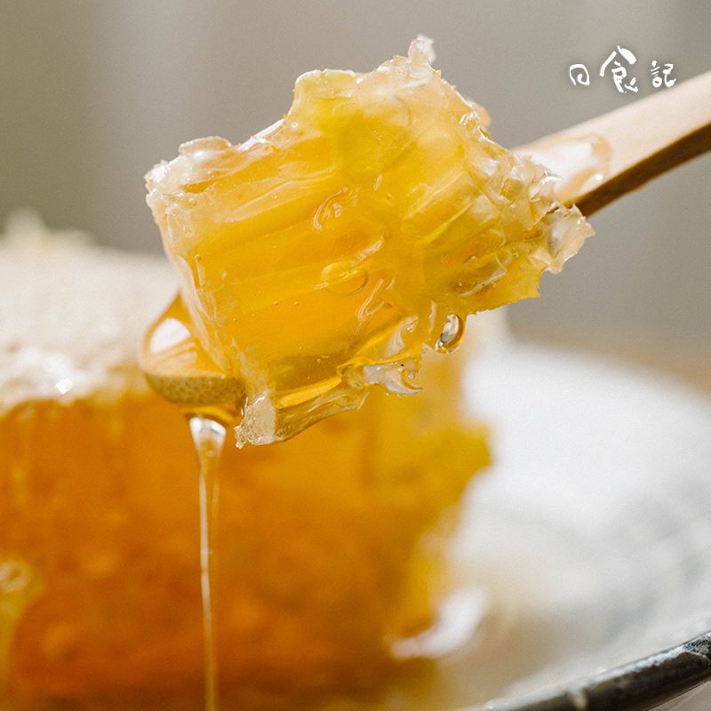 日食记等蜂来原筑巢蜜盒装荆条蜜蜂窝蜜农家自产百蜂蜜块百花蜜