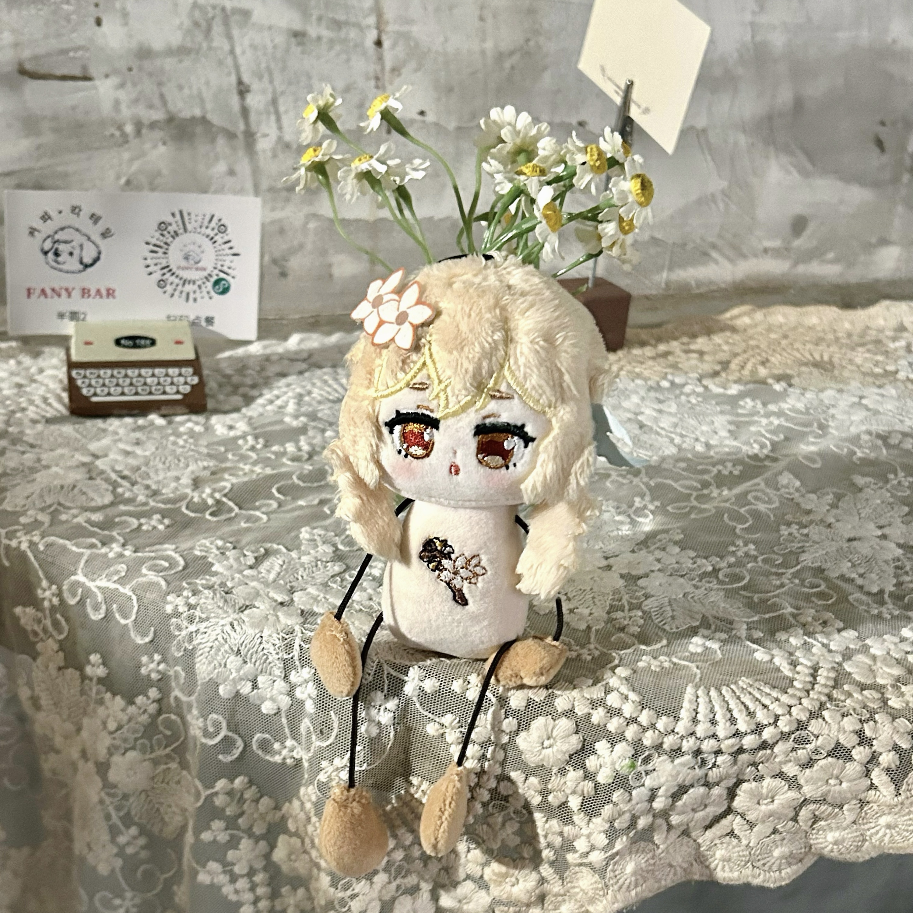 原神旅行者荧同人棉花娃娃蚂蚁体毛绒玩偶挂件款自稿原创限量