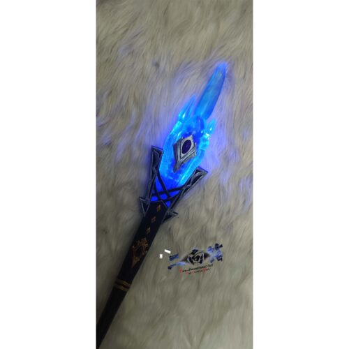 【二向箔】FF14 -水晶公 小红猫 古拉哈提亚 法杖 COS道具武器