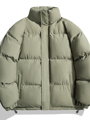 百尊石墨烯立领棉服男款冬季加厚面包服情侣棉衣外套防寒保暖棉袄