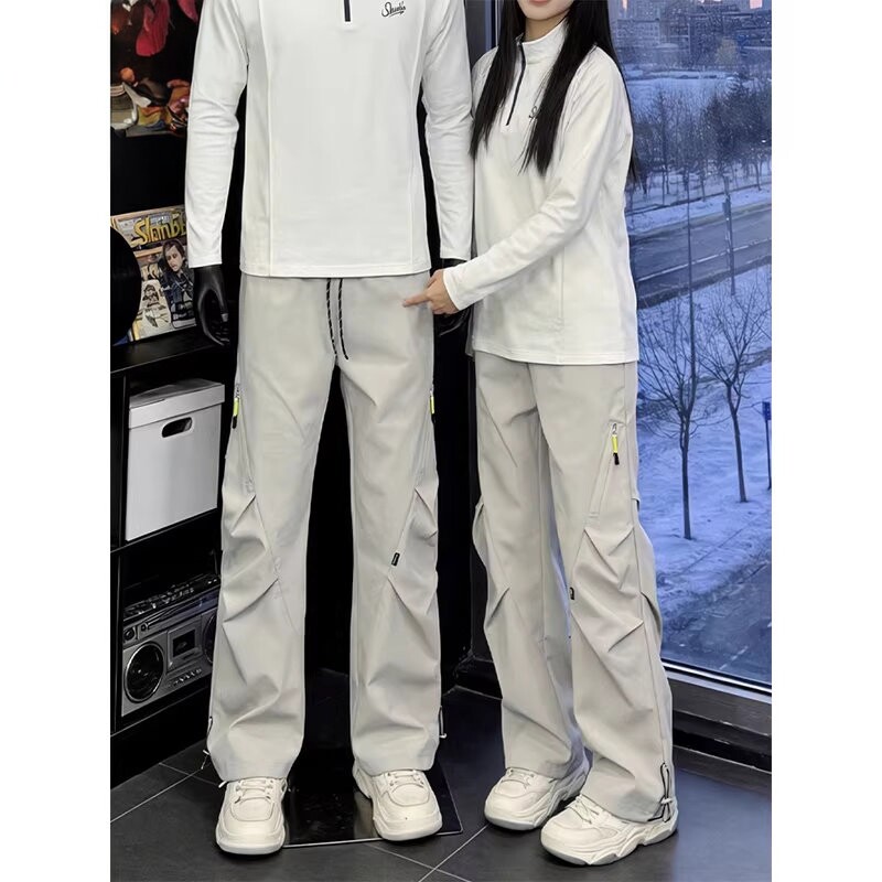 潮牌三防软壳冲锋裤男款春季美式防风防水工装裤子户外运动登山裤