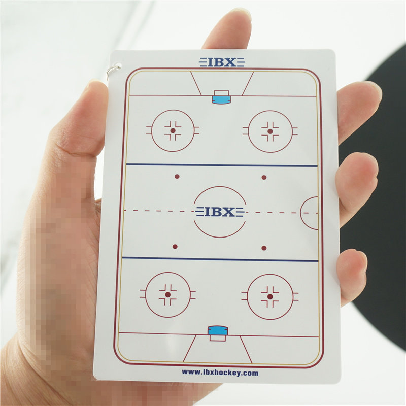 ibx手掌迷你冰球战术板 冰球球员教练员战术讲解板带笔战术回顾板