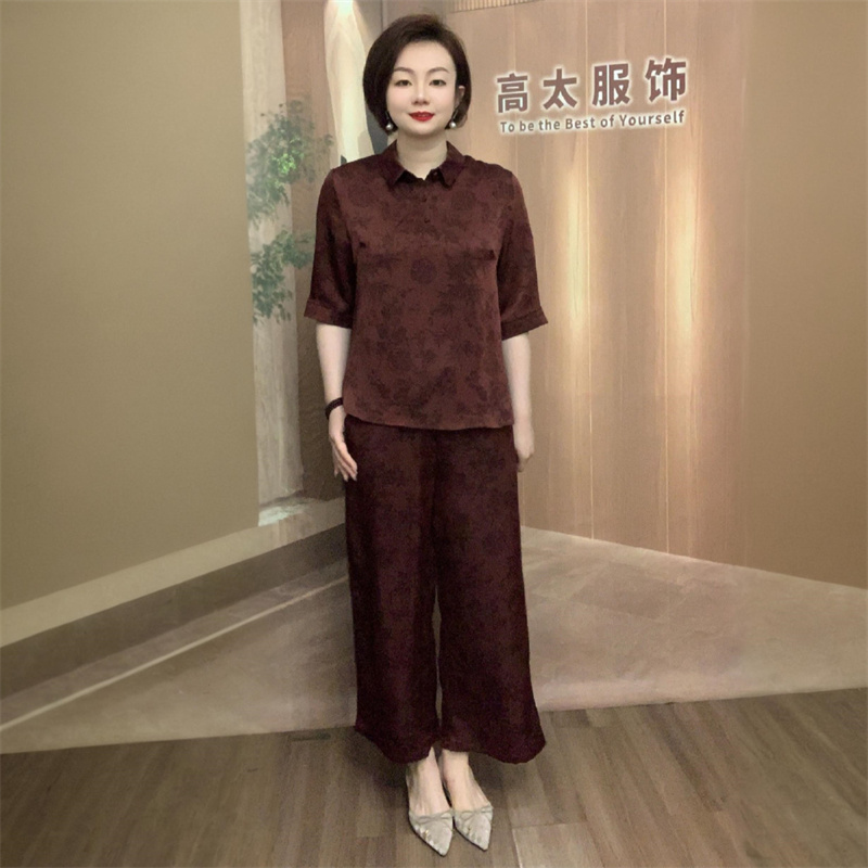 夏季时尚气质妈妈装衬衫