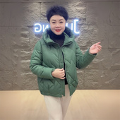 妈妈装 保暖连帽宽松显瘦加厚面包服棉衣外套 休闲棉服冬季 时尚 短款